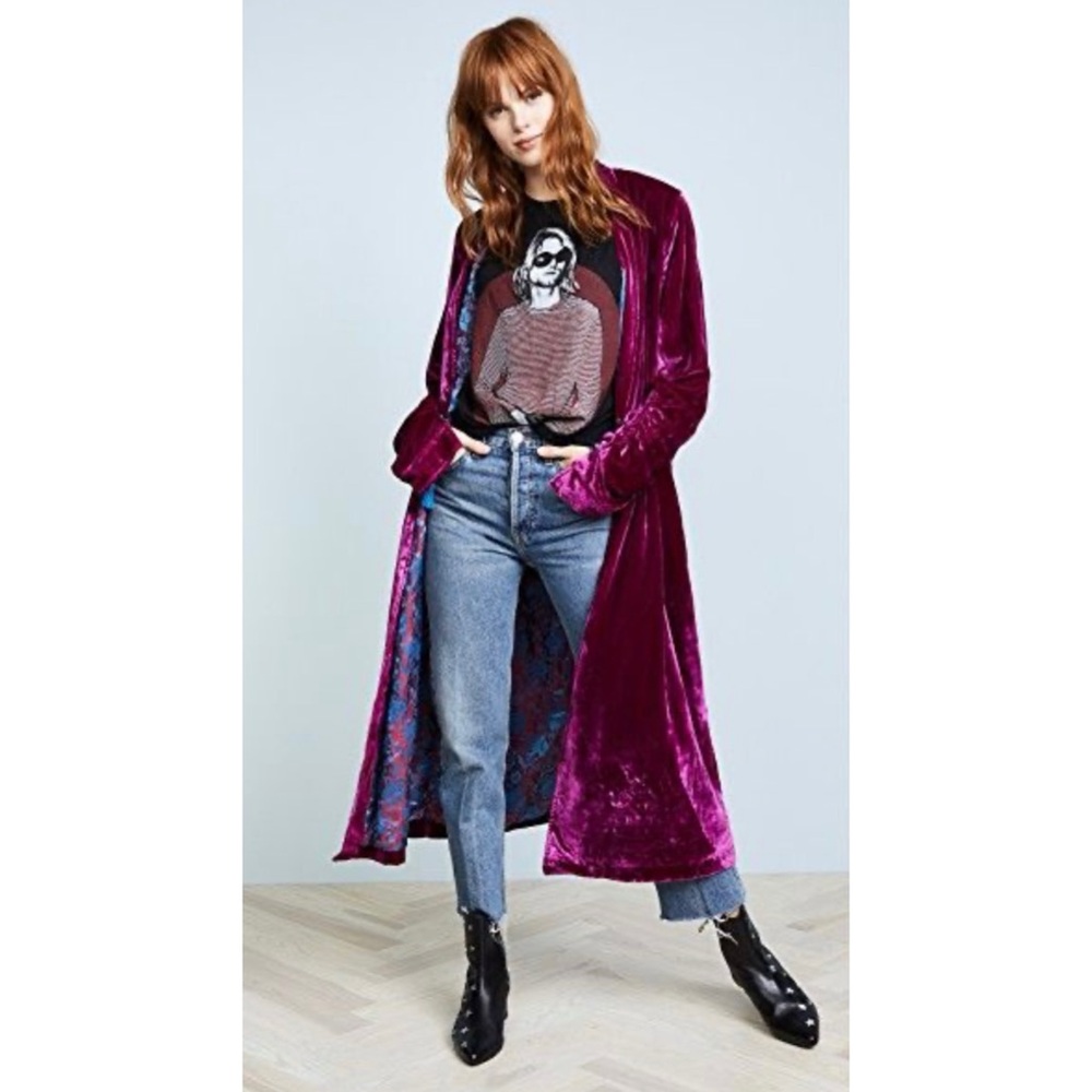 Free People Dhalia Velvet Duster